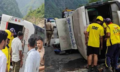 Tehri bus accident today: