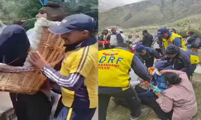 Uttarakhand latest news today: SDRF saved retired sub inspector live Uttarkashi.