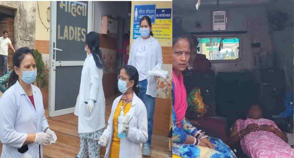 Uttarakhand news: pregnant women gave birth baby Srinagar Karnaprayag bus stand.