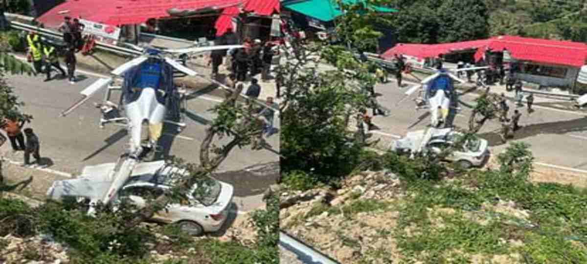 Kedarnath helicopter emergency landing crash