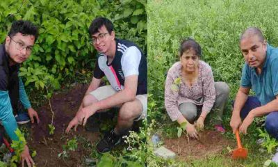 Pauri Garhwal: Green Army Devbhoomi Uttarakhand planted trees on Harela in Motadhang area kotdwar