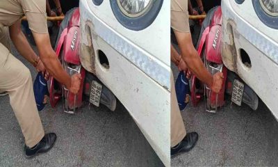 Haridwar roadways bus scooty accident today father died