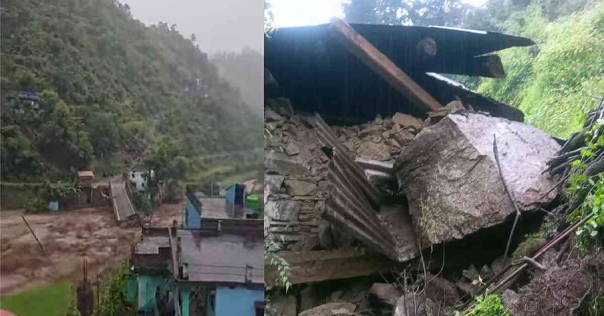 Pauri Garhwal Pabo Thalisain block cloudburst august 2025 cloud burst news today