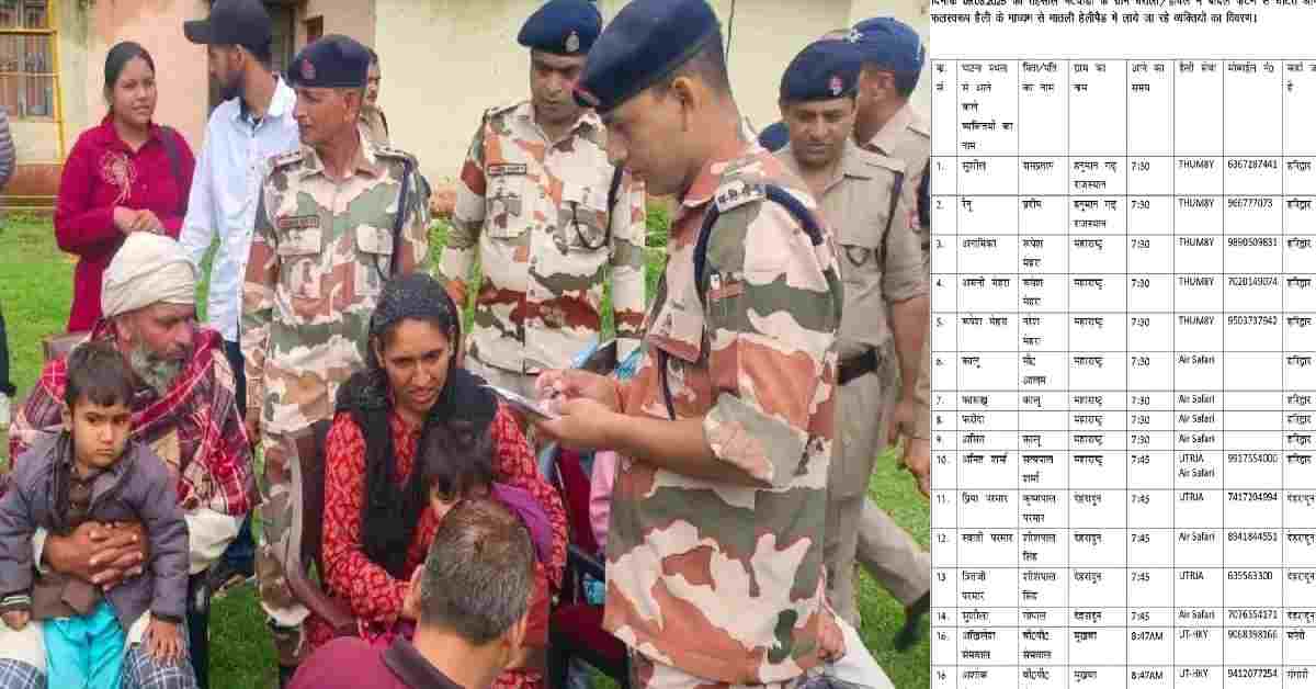 dharali cloudburst cloud burst rescue missing person list harshil Uttarkashi latest update