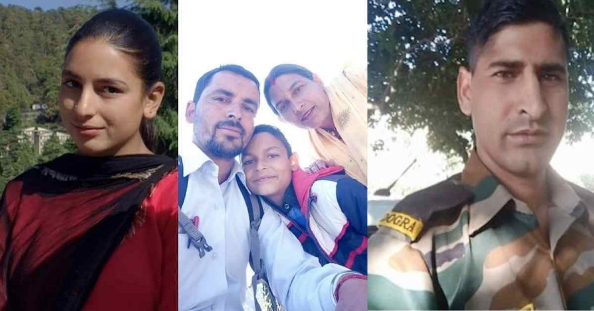 car fell into ditch tissa himachal pradesh teacher rajesh kumar family army soldier 6 died chamba today