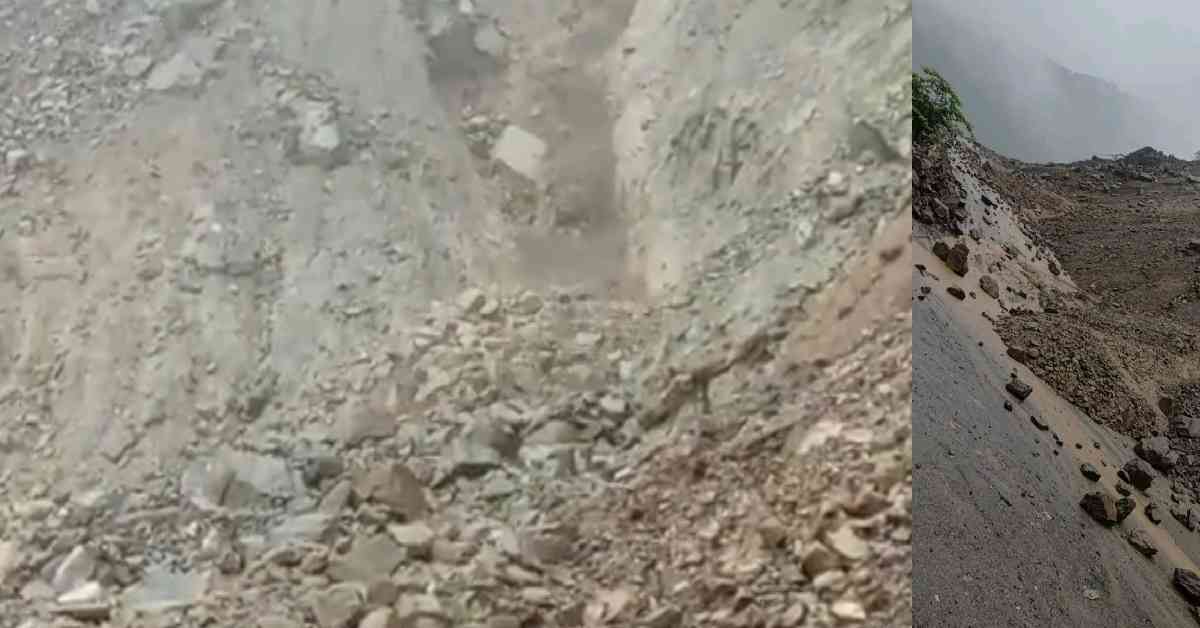 Uttarakhand road National Highway NH Block closed due heavy landslide rain barish
