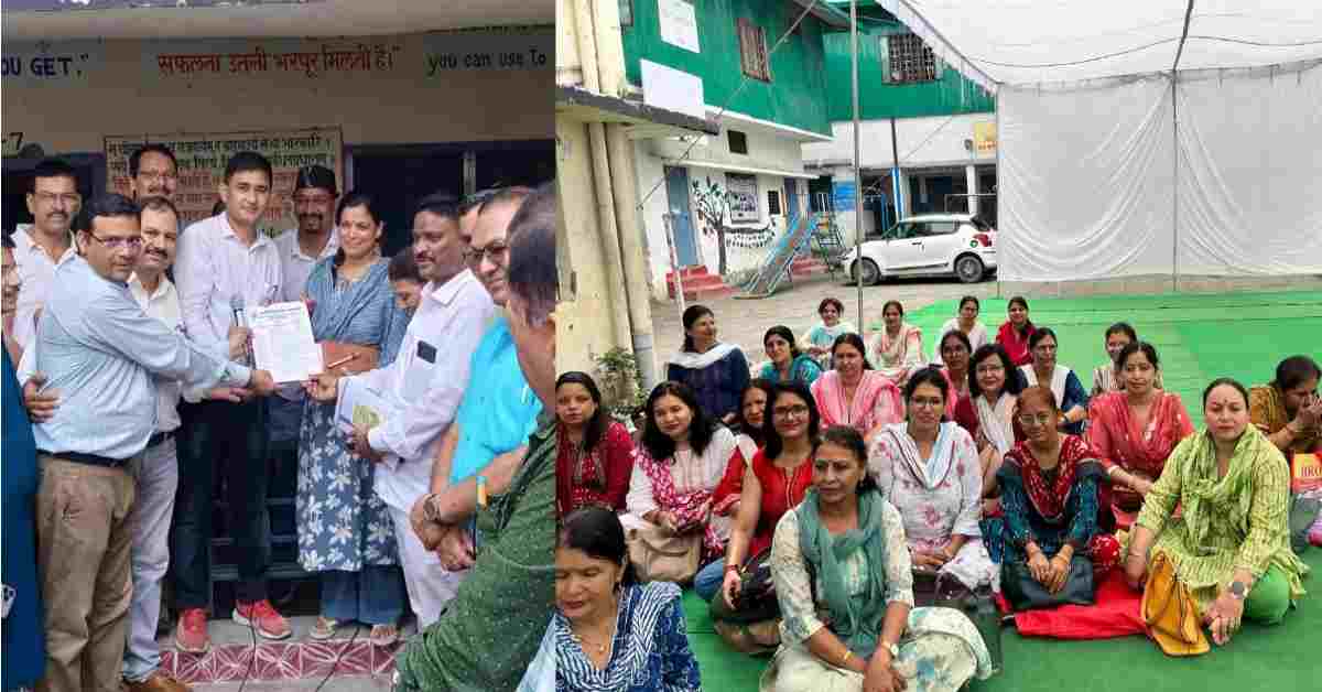 Teacher protest against direct recruitment principal bharti raipur dehradun