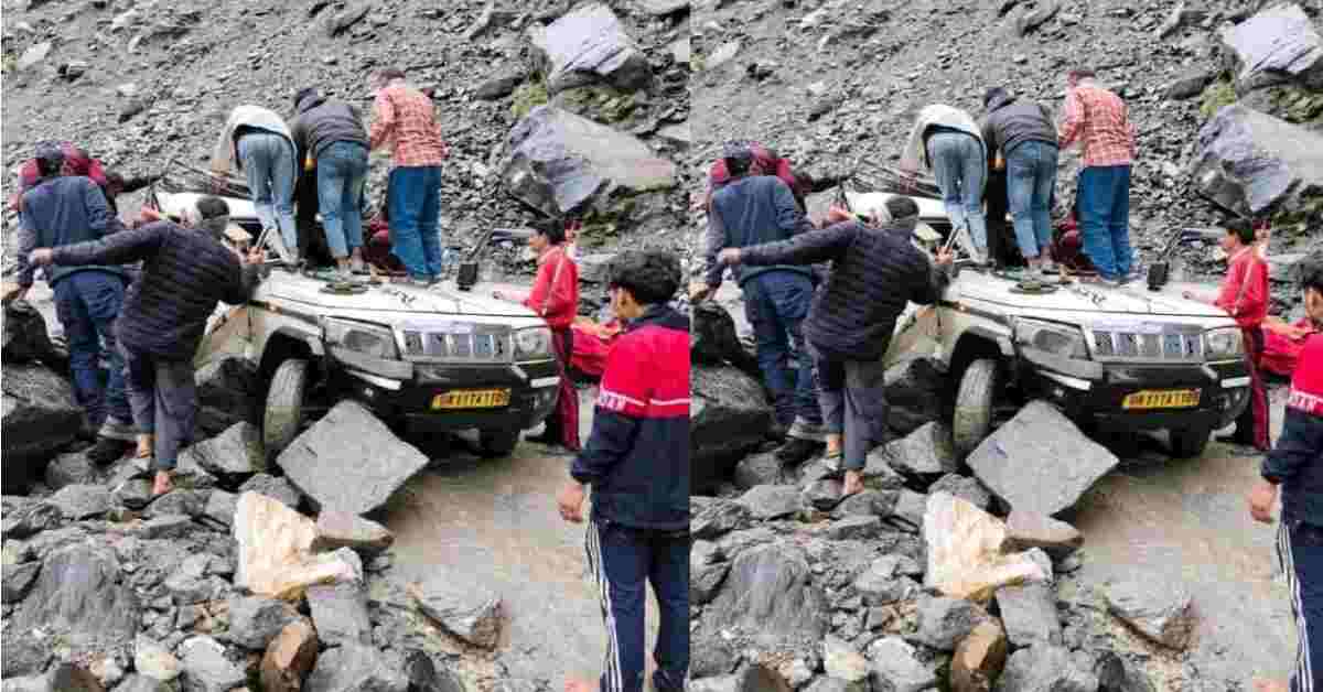 Rudraprayag landslide news Kedarnath sonprayag route