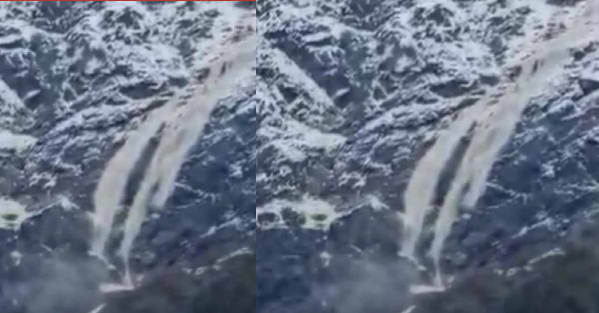avalanche in kedarnath dham chaurabari glacier broken Rudraprayag news today video viral from uttarakhand