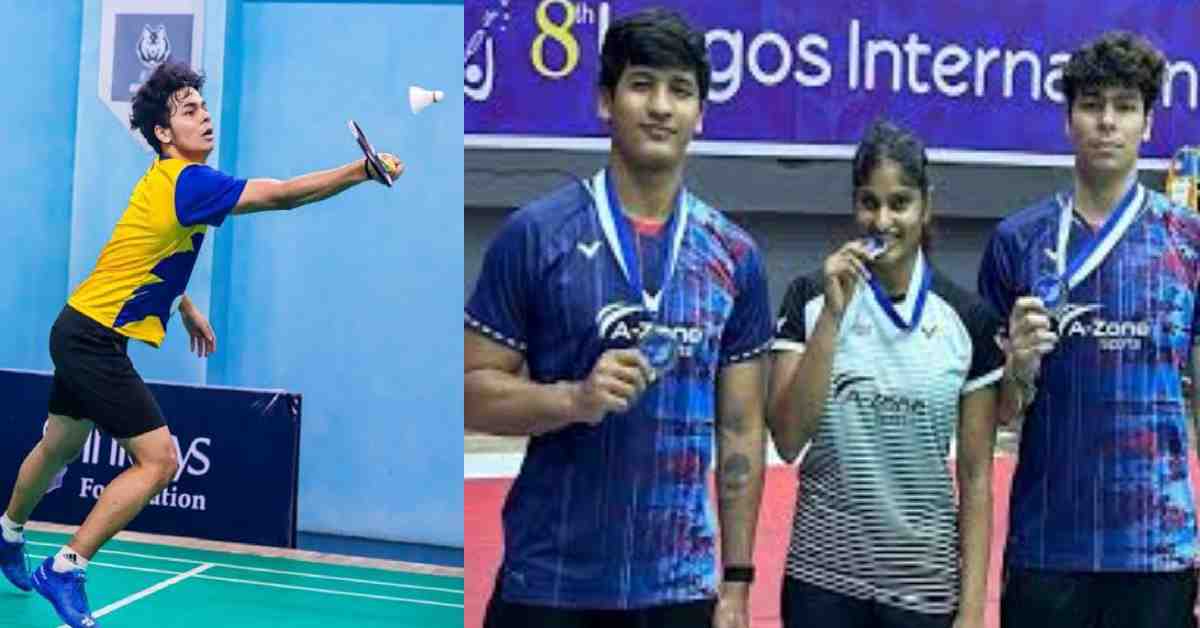 almora badminton player dhurva rawat won 2 medal in Nigeria international tournament