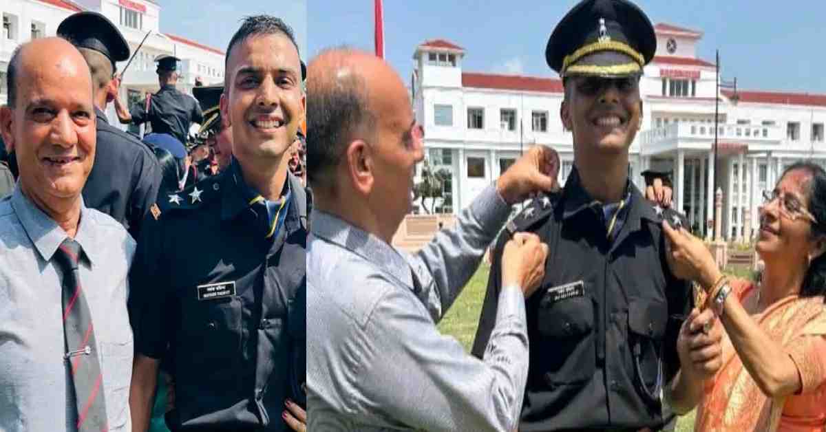 mayank vashishth of Augustmuni Rudraprayag became indian army Lieutenant passing out OTA chennai