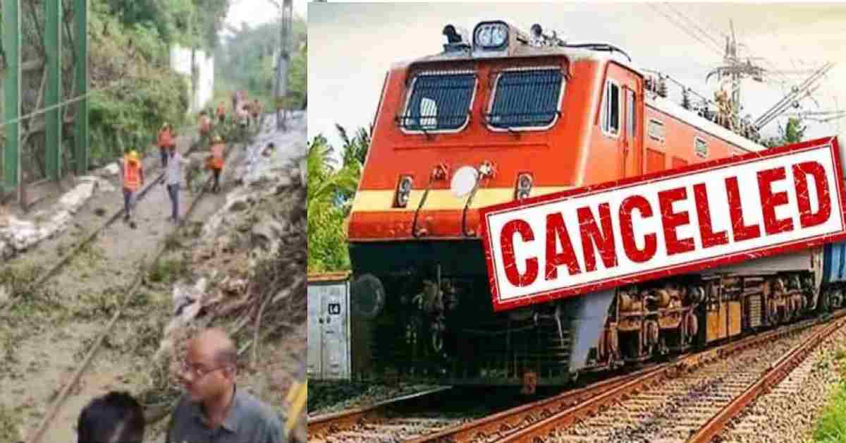 haridwar dat kali mandir landslide on railway track route blocked train cancel news today