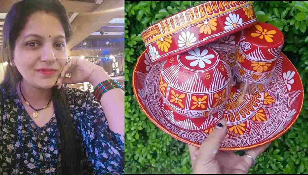 kiran Bisht of kotabag nainital aipan art self-employment with sidcul job in rudrapur uttarakhand news today