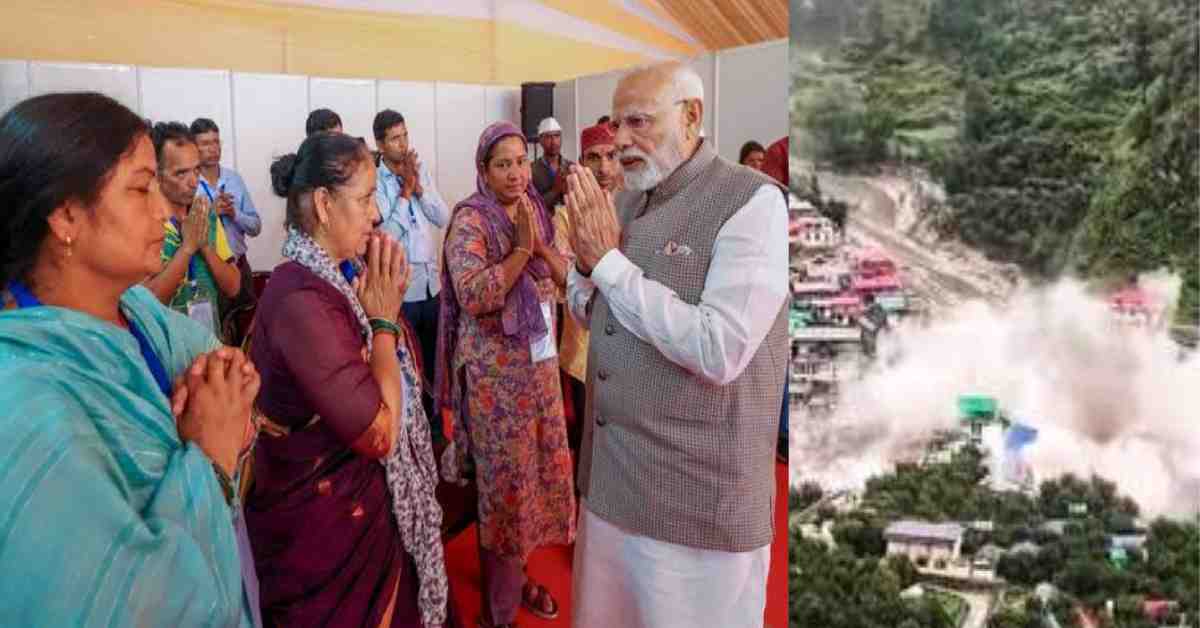 PM Modi met the disaster victims in dehradun, gave a disaster relief package of 1200 crores to uttarakhand
