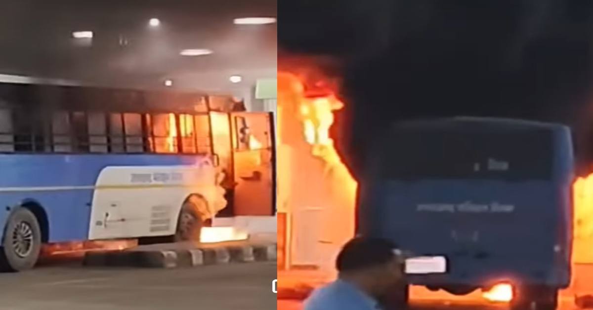rishikesh depot roadways cng bus fire in isbt kashmiri gate delhi Uttarakhand news today