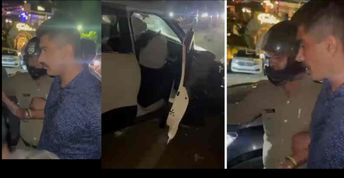 Dehradun SHO Shanky Kumar drunk video viral gets suspended
