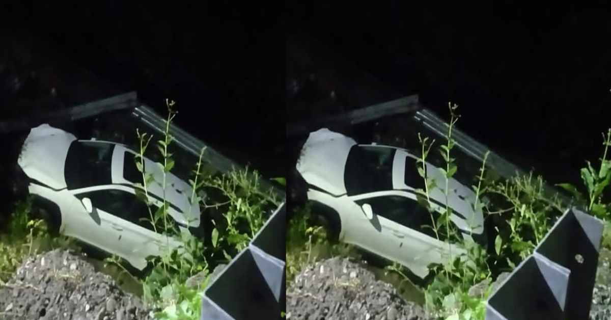 car fell into ditch in mussoorie dehradun road going to delhi marriage uttarakhand latest news today