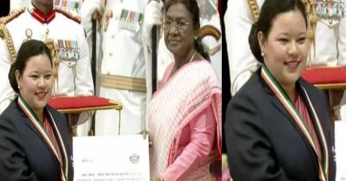 Preetika Rawat of Chamoli got Mera Bharat National Service Scheme Nss Award President new delhi uttarakhand news live