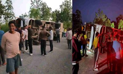 bus accident in bastiya tanakpur champawat today going Pithoragarh Uttarakhand breaking news today