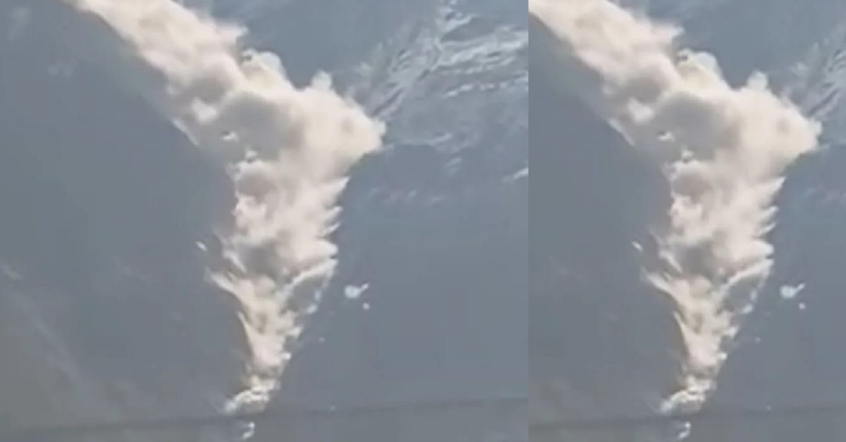 avalanche in nar parvat of badrinath dham chamoli video viral uttarakhand breaking news today