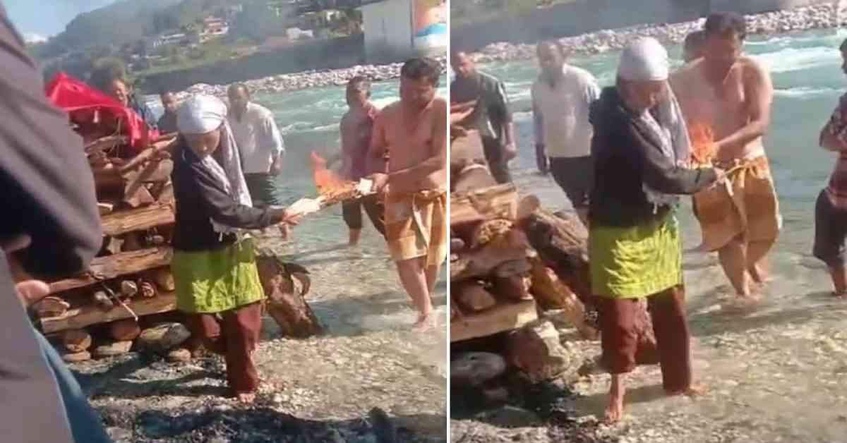 Father Darpan Mahara, died on Diwali Minor daughter Geeta lit the pyre last rites bering Pithoragarh Uttarakhand latest news today