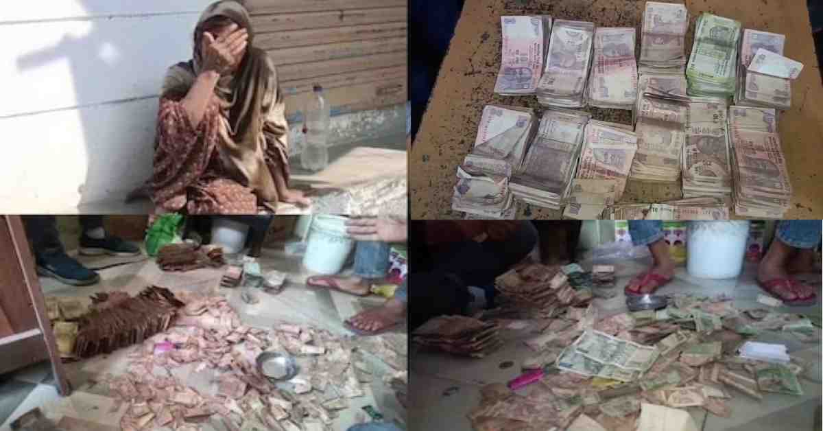 lakhpati beggar woman Mangalore Roorkee millionaire video viral notes haridwar Uttarakhand news today