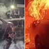fire on car near petrol pump ISBT niranjanpur mandi dehradun today driver saved himself by jumping uttarakhand latest news live