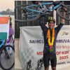 Sunil Kanwal of Haldwani Bageshwar cycle rally 4249 km from Kashmir to Kanyakumari uttarakhand latest news today