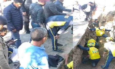 4 people buried under debris due to road collapse in Almora Dinapani, one died uttarakhand latest news today.
