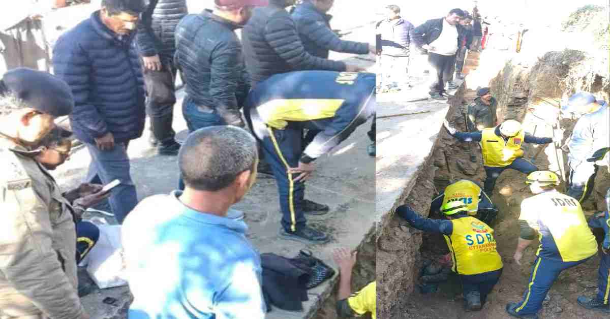 4 people buried under debris due to road collapse in Almora Dinapani, one died uttarakhand latest news today.