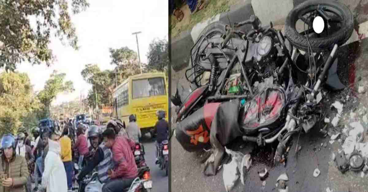 two real brother died in bike bus truck accident kankhal haridwar road uttarakhand latest news live today