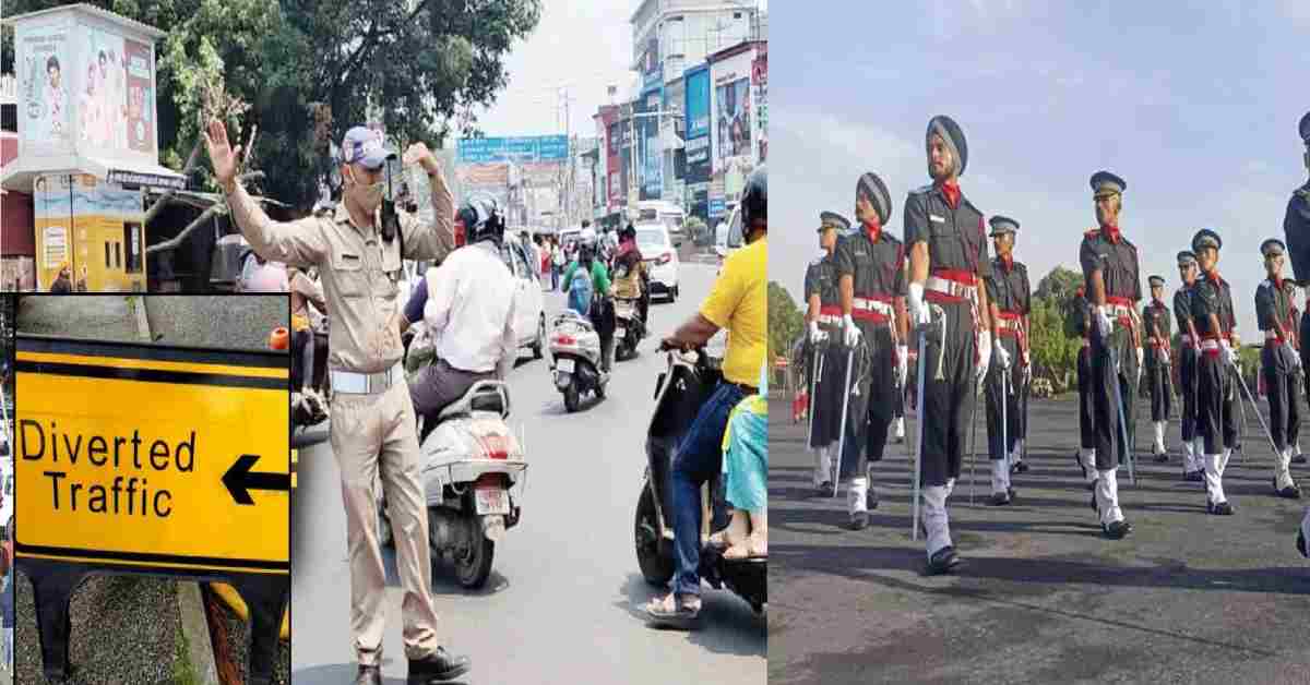 dehradun traffic route plan today divert due to IMA passing out parade POP december 13, 2025 uttarakhand latest news live
