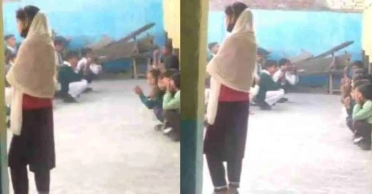Uttarakhand school prayer kalma Hindu children are being taught the Kalma in Bazpur school prayer news today.
