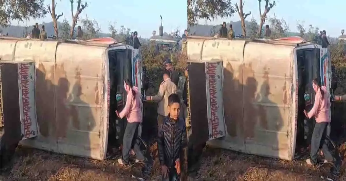 kaladhungi bus accident today fell into farm haldwani ramnagar road nainital uttrakhand breaking news today