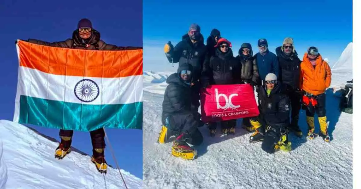Kavita Chand Antarctica almora: Kavita Chand of almora hoisting Indian flag on Mount Vinson highest peak in Antarctica uttarakhand latest news today