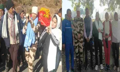 Kiran Gangolihat Pithoragarh news 7 daughter father ex army kishan kanyal died, military kiran shaved head uttarakhand