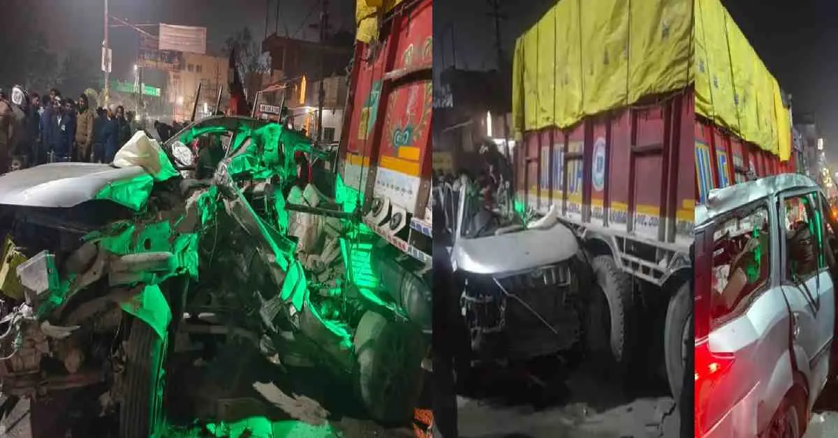 Rishikesh car accident 4 died in haridwar road Mansa Devi mandir railway crossing uttarakhand news today