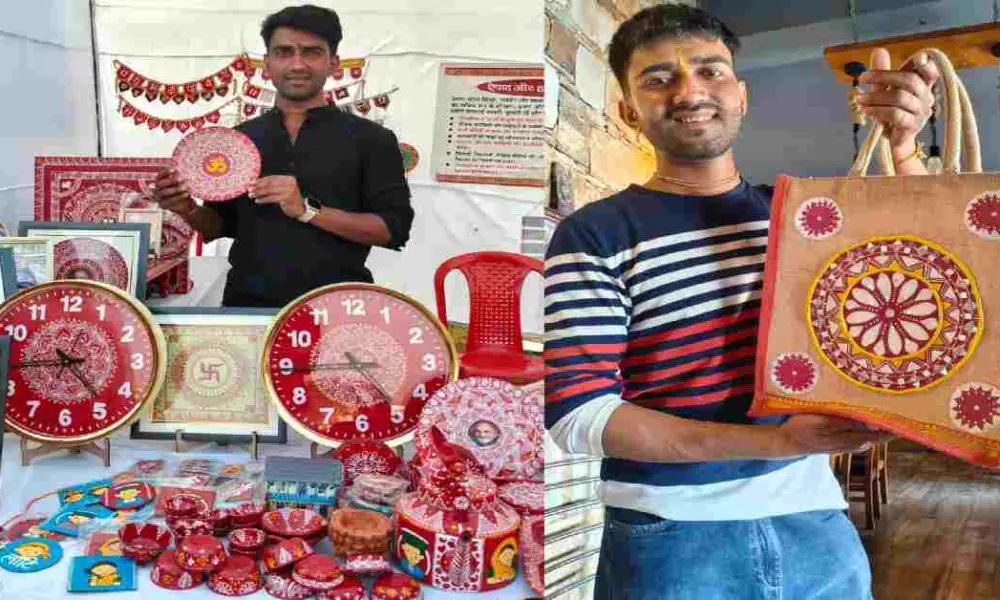 prakash pandey aipan art self employment lamgara almora uttarakhand news today