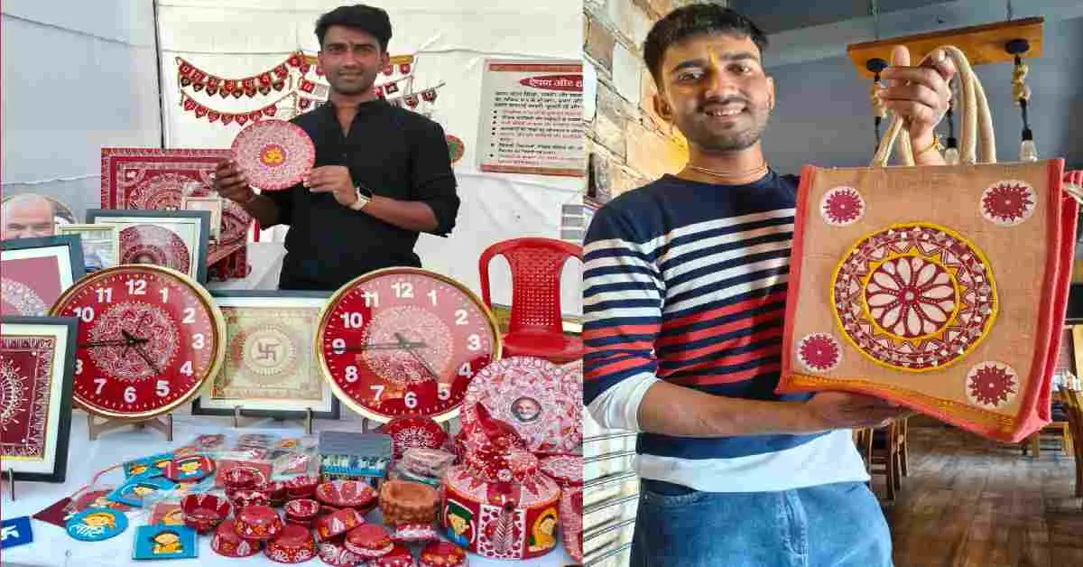prakash pandey aipan art self employment lamgara almora uttarakhand news today