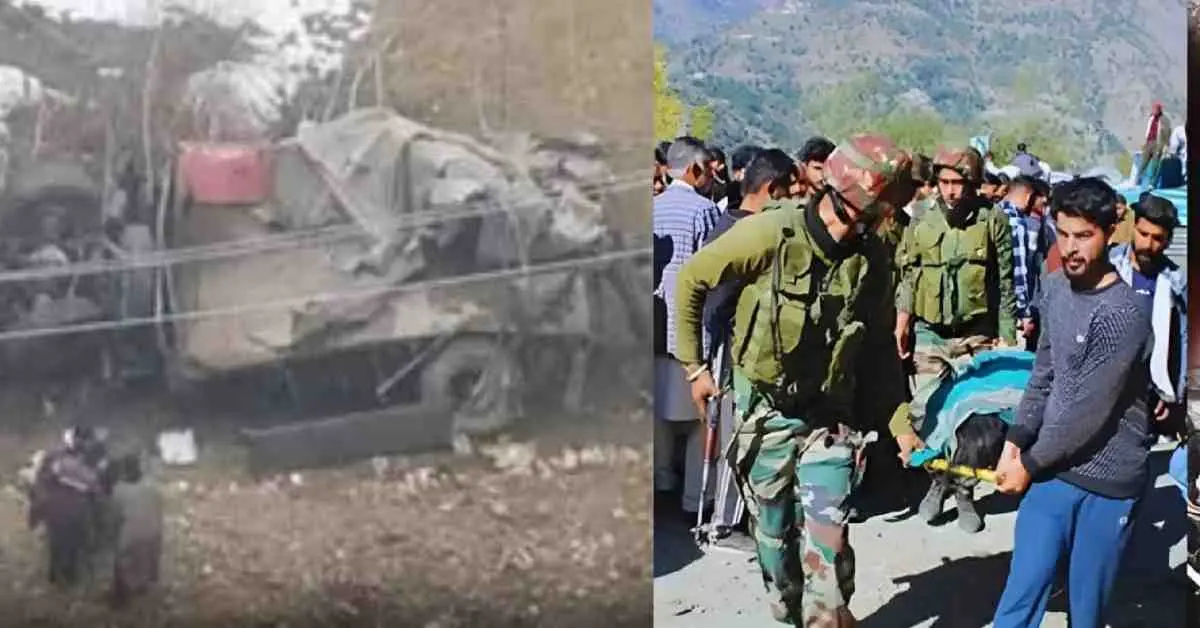 Jammu Kashmir army accident doda: 10 soldier jawan martyr today vehicle fell into ditch: