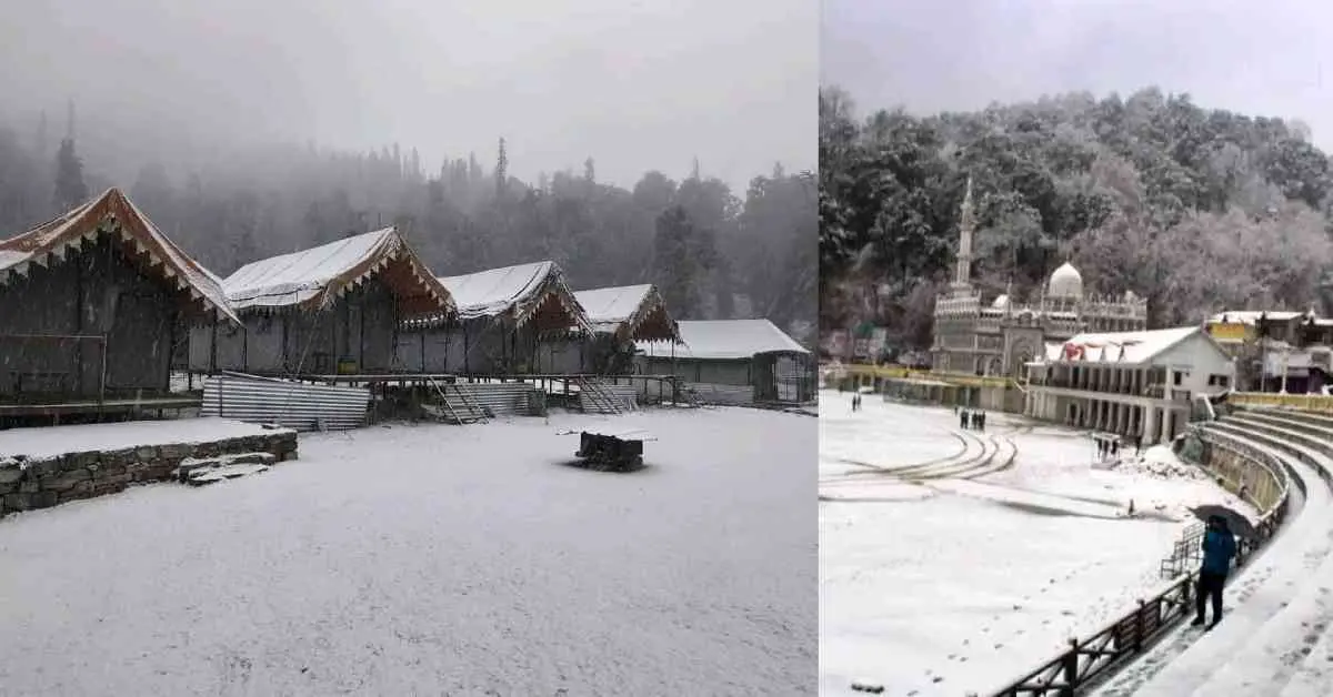 Uttarakhand winter best hill station top 10 snowfall 2026 location
