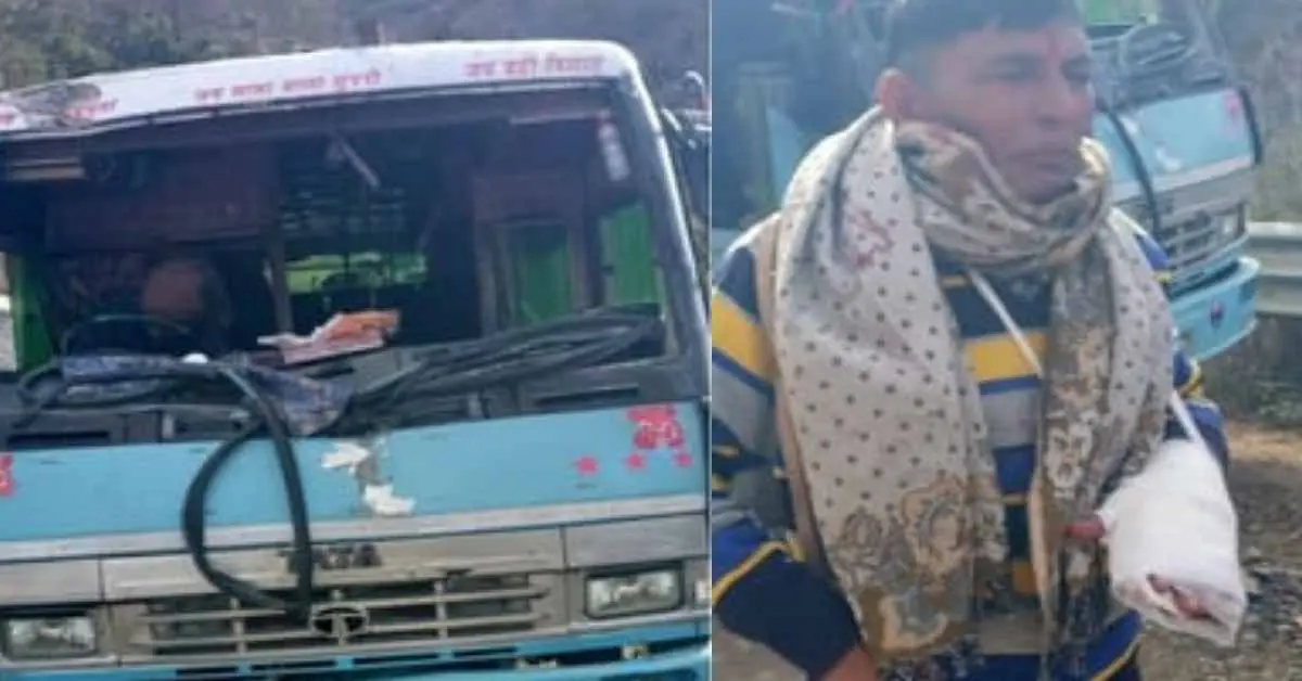 Uttarkashi school bus accident today: boulder fell yamunotri highway uttarakhand breaking news: