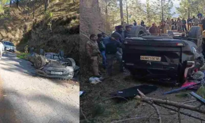 Almora scorpio accident today: vehicle fell into ditch kasarband rescue continue uttarakhand breaking news