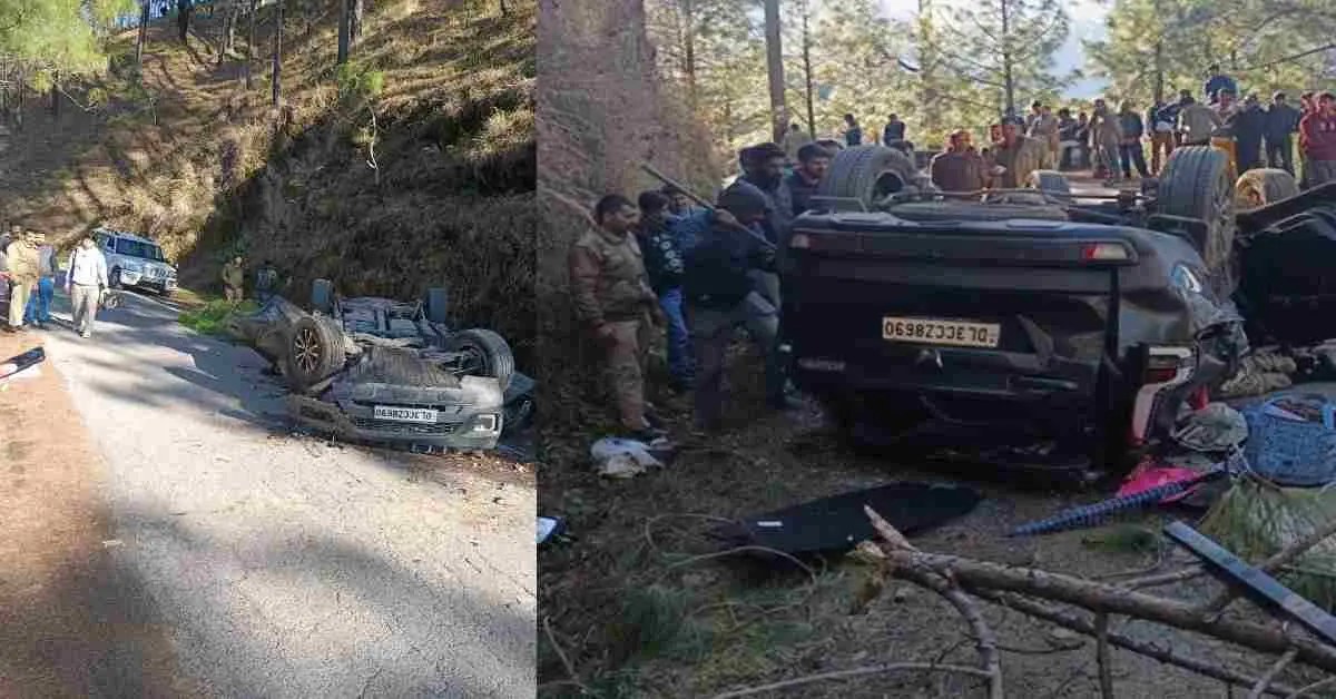 Almora scorpio accident today: vehicle fell into ditch kasarband rescue continue uttarakhand breaking news