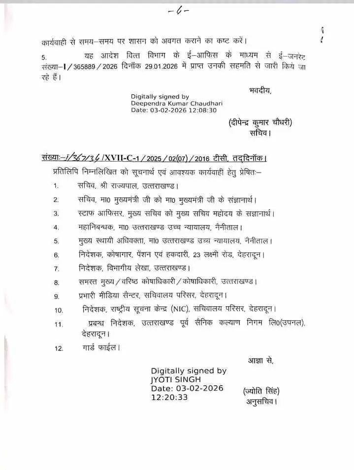 Uttarakhand UPNL Breaking News: उत्तराखण्ड उपनल समान वेतन शासनादेश जारी 25 Uttarakhand UPNL Breaking News: उत्तराखण्ड उपनल समान वेतन शासनादेश जारी
