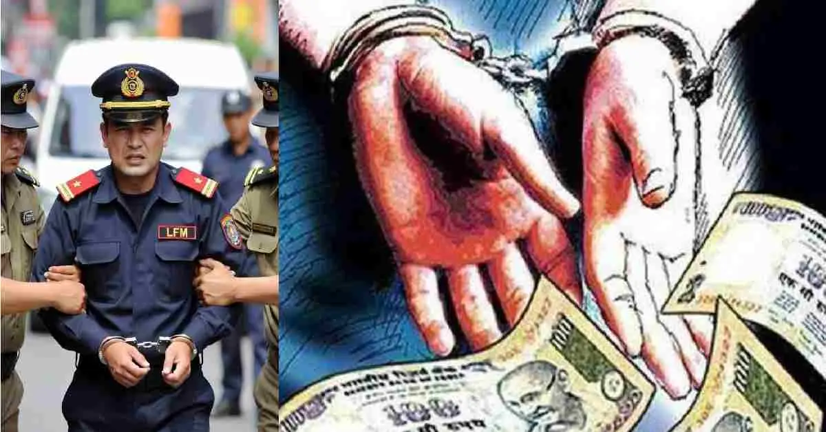 kotdwar bribe news today: LFM leading fireman arrested with 20000 for NOC in pauri Garhwal Uttarakhand breaking