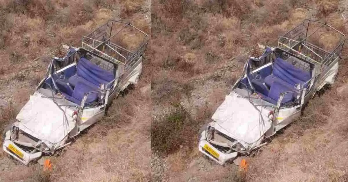 kalsi vikasnagar accident news today: vehicle utility pickup fell into ditch 3 died dehradun road uttarakhand breaking