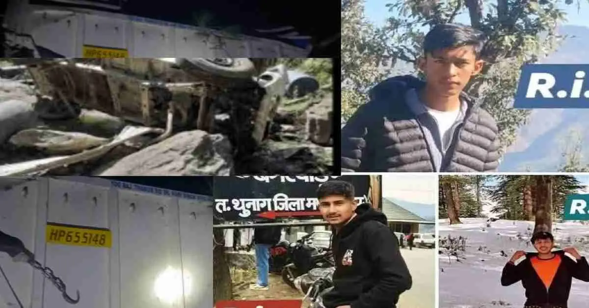 mandi Himachal accident today: jeep fell into ditch 3 ITI friends died breaking news today