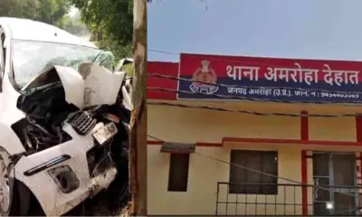 Car Accident news today: rawat family coming from Delhi to sult Almora grandfather and grandson died in amroha road uttarakhand: