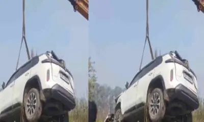 Uttarakhand roorkee car Accident today: fell into gangnahar 2 youth aman tyagi sachin dhiman died haridwar road news.